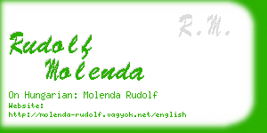 rudolf molenda business card